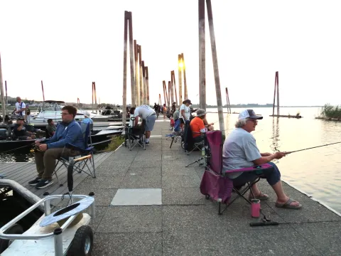 Dock of fisherman at Mardon Resort