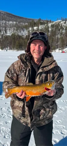 Man holding Tiger Trout