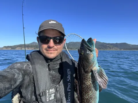 Man holding bottomfish