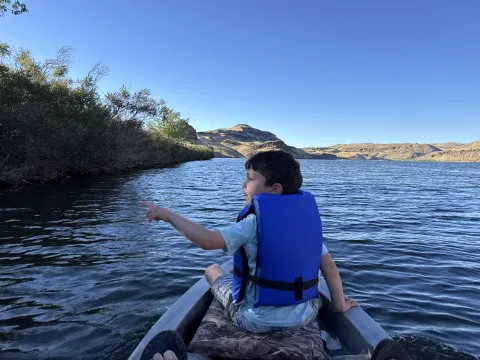 Child in boat