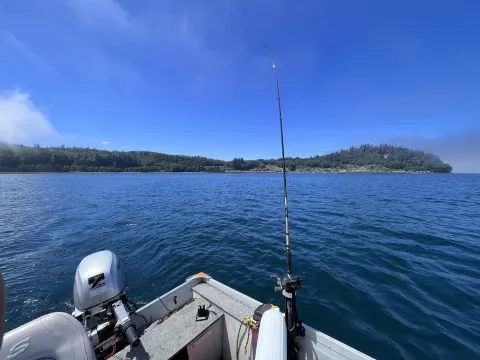 Little Boat in Big Water Chasing Fish in The Straights of Juan De Fuca By Josh DeBruler (1)
